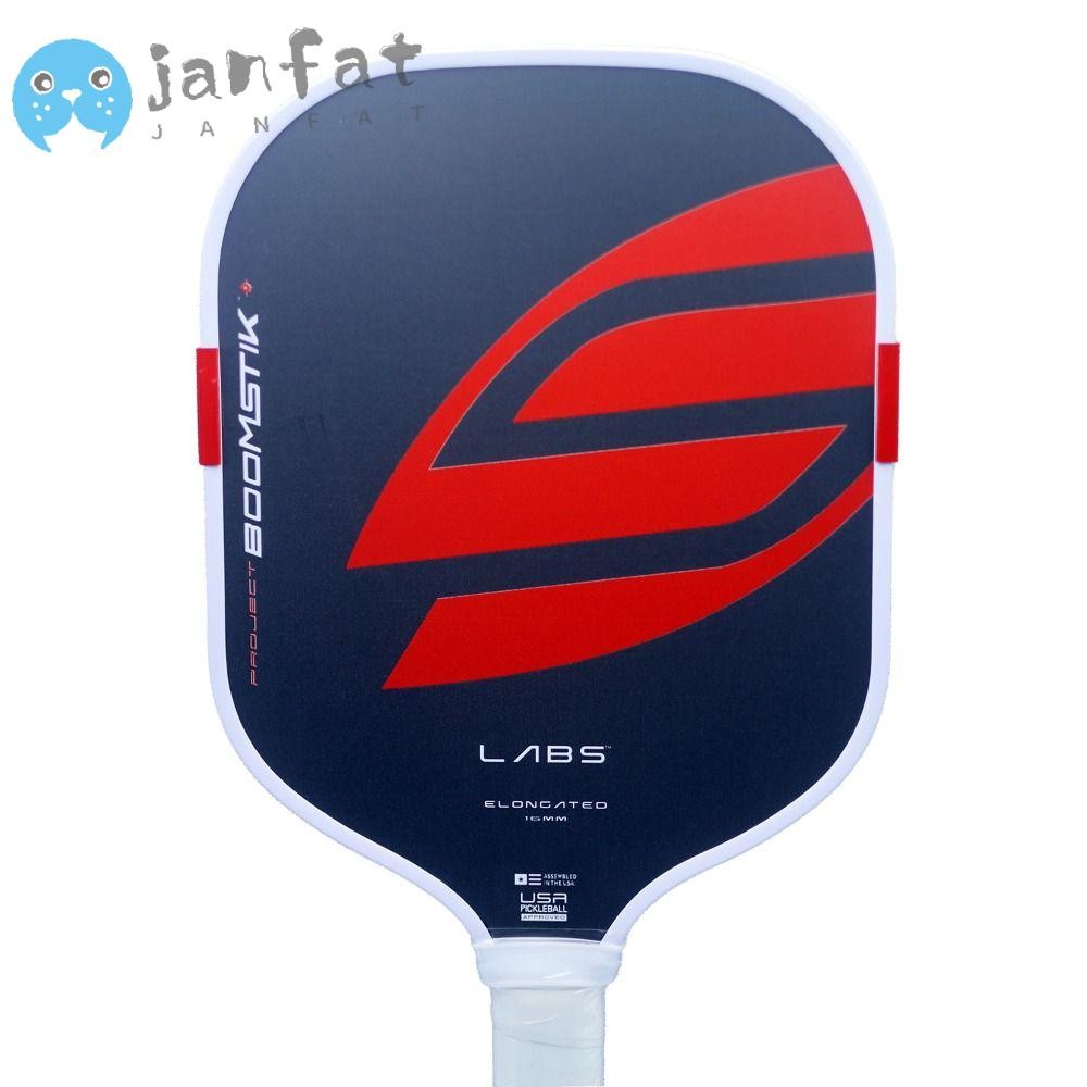 Janfat และ Selkirk Labs Boomstik Pickleball Racket ขนาด 16 มม. ทำจากคาร์บอนไฟเบอร์ T700 ดีไซน์สมดุล MOI สำหรับการฝึกฝนและเล่นจริง