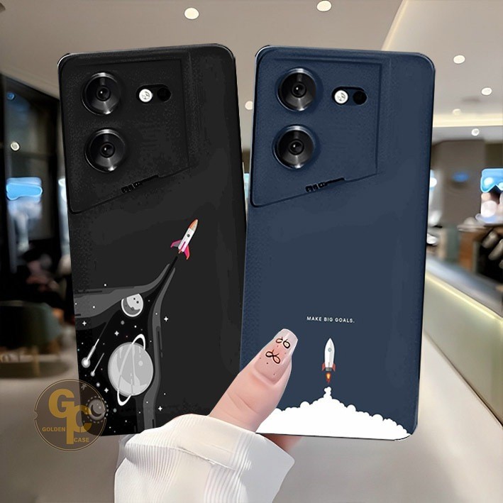 Softcase TECNO POVA 5 / TECNO POVA 5 PRO Astronaut Rocket Motif - เคส Procamera - เคสสําหรับโทรศัพท์