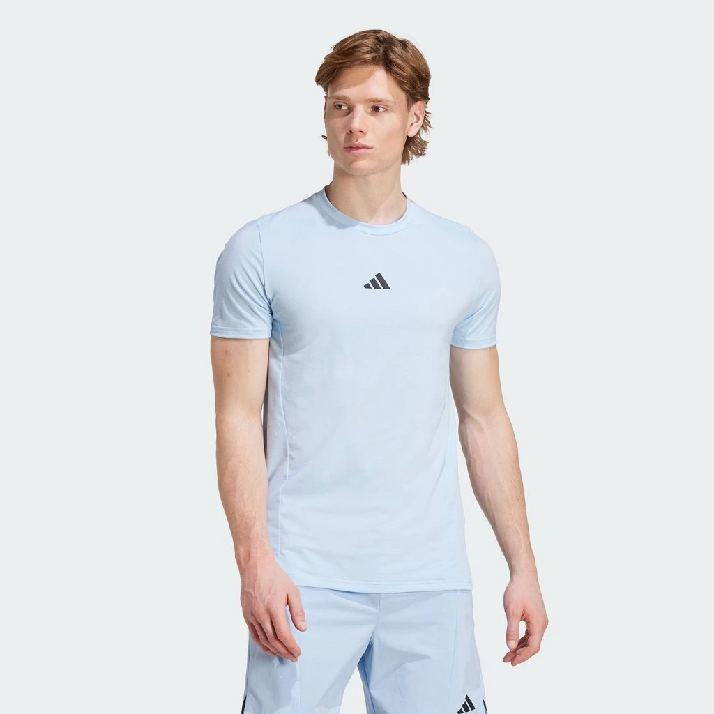 adidas Gym & Training Designed for Training Workout Tee Men Blue JX3284