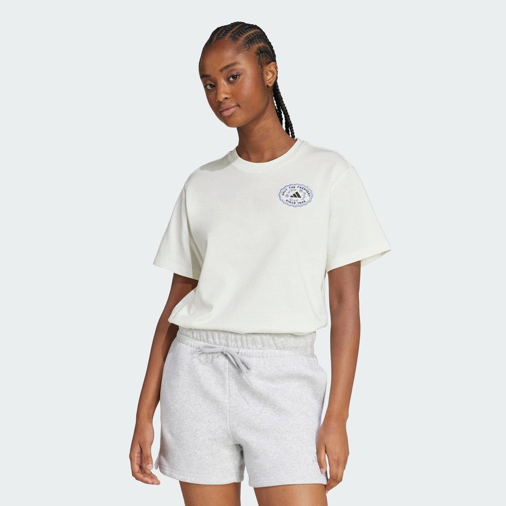 adidas Lifestyle Farmers Market Graphic Tee Women White KB2485