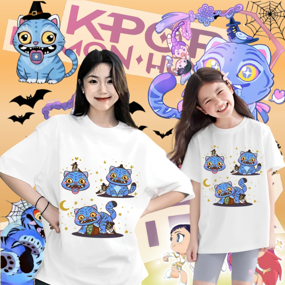 เสื้อเด็กฮาโลวีน Kpop Demon Hunter x Halloween Trick or Treat Pumpkin Adult &kids Tshirt 100CM-5XL#2