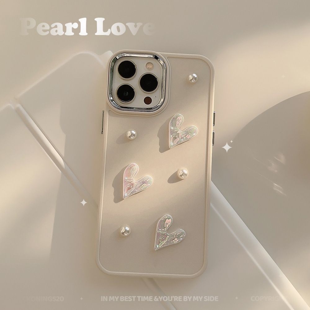 iPhonepromaxMilk White Pearl Love Apple Phone Case iPho20251010
