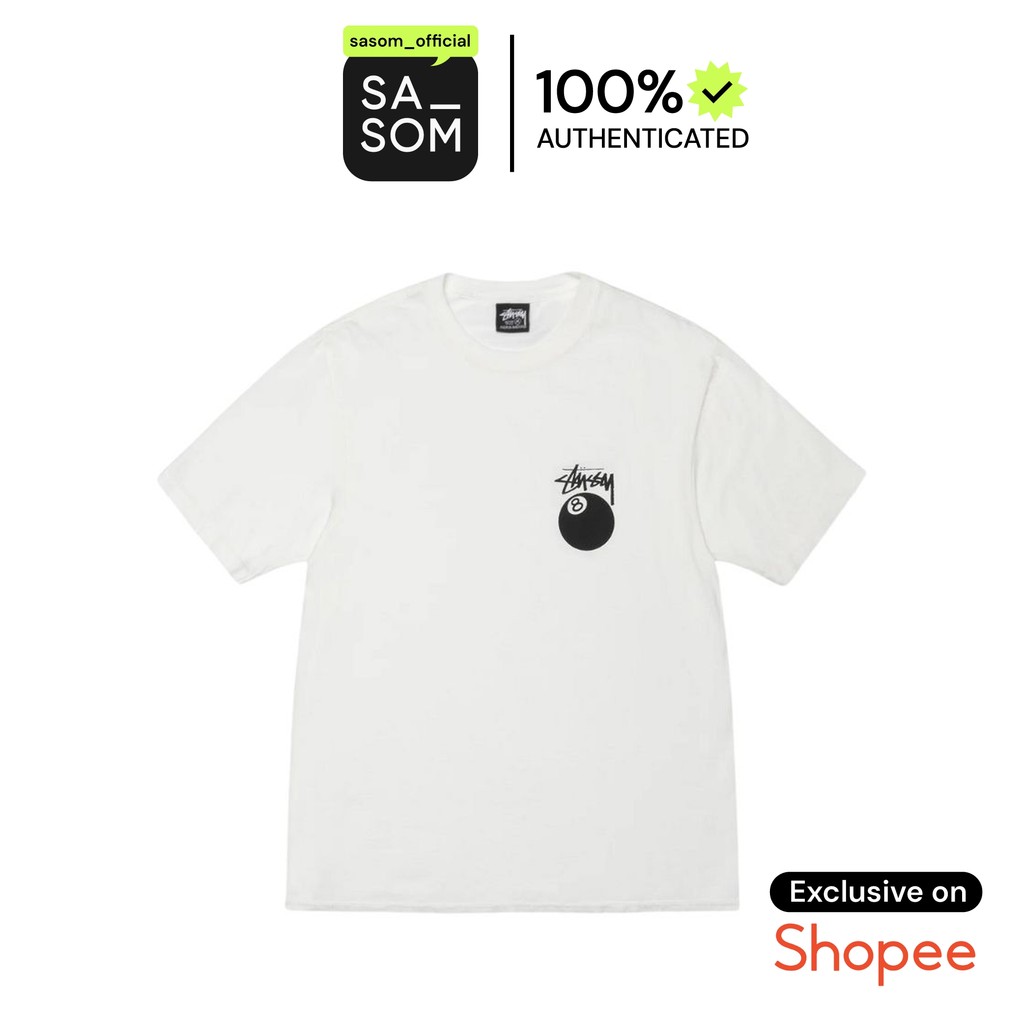 Stussy 8 Ball Tee Pigment Dyed Natural | ของแท้ ตรวจสอบโดย SASOM