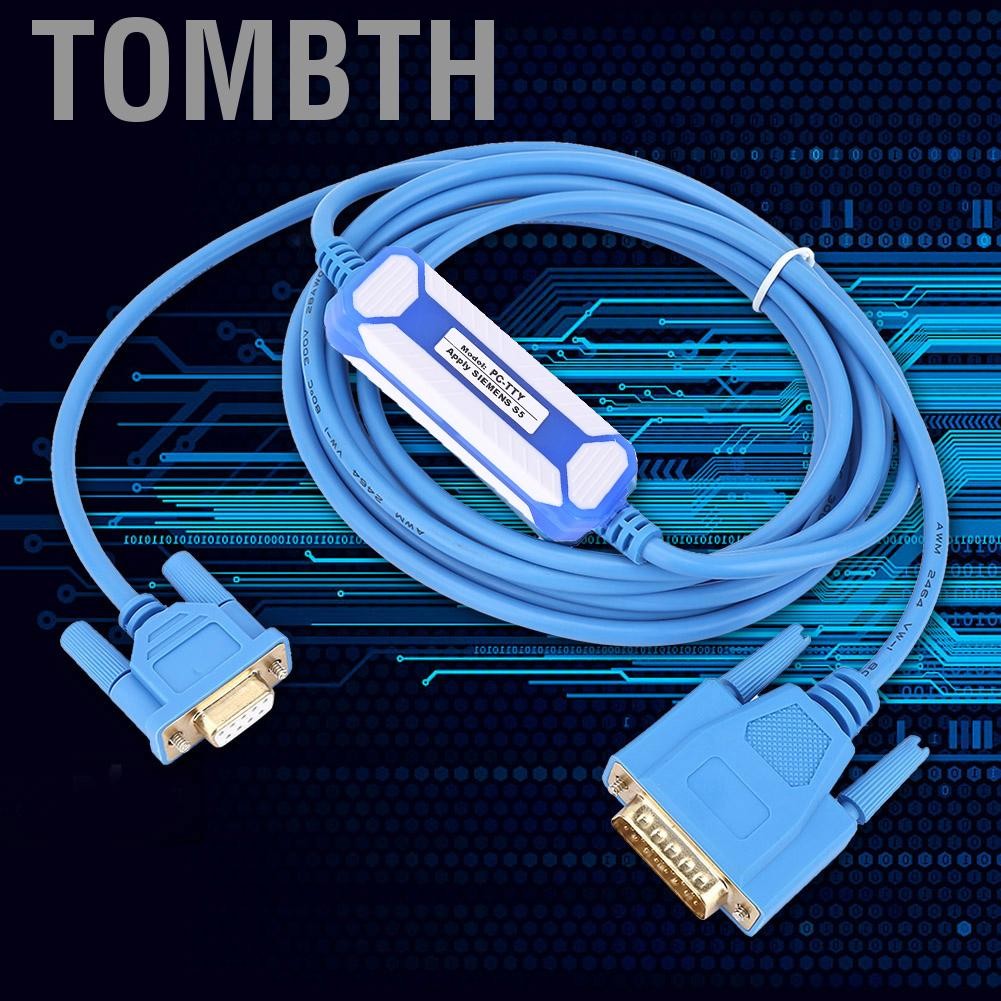 Tombth Blue PC TTY สายการเขียนโปรแกรมสำหรับ S5 Series PLC 6ES5734 1BD20