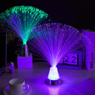 ไฟกลางคืน LED ไฟใยแก้วนำแสง Fiber Optic หลากสี ตกแต่งห้อง ยิปโซฟิล่า พร้อมส่ง