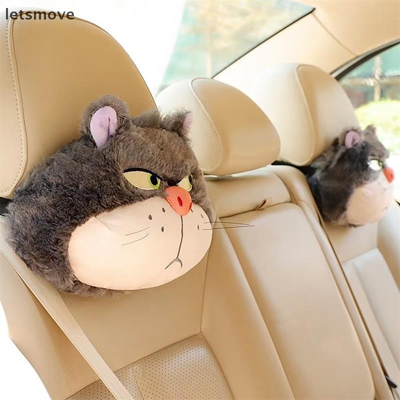 [lts] ใหม่การ์ตูนน่ารักแมวตุ๊กตาตุ๊กตาตุ๊กตาตุ๊กตารถคอหมอนพนักพิงศีรษะอะนิเมะบุคลิกภาพและความคิดสร้า