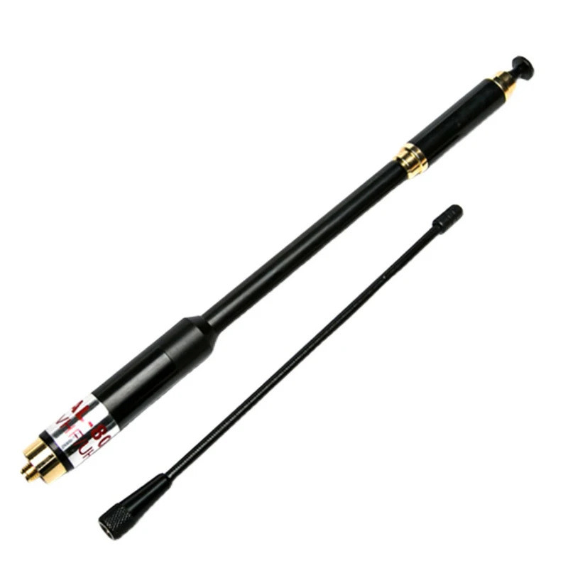 ใหม่ล่าสุด AL-800 Dual Band 144/430MHz SMA-เสาอากาศยืดไสลด์หญิง AL800 สําหรับ WOUXUN TYT BAOFENG BF-