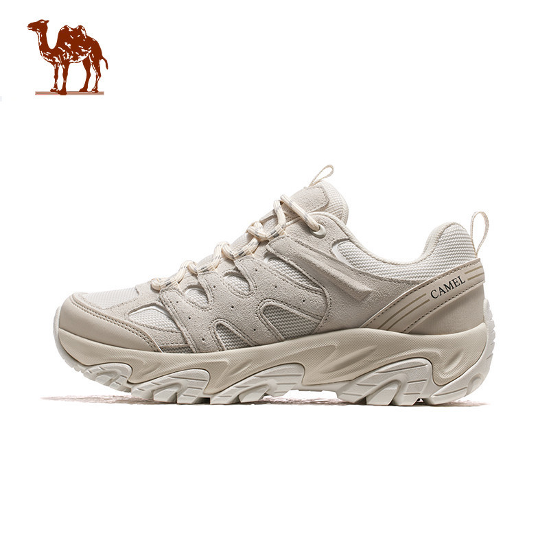 CAMEL CROWN รองเท้าเดินป่าผู้หญิง รองเท้ากีฬากลางแจ้ง กันน้ำและกันลื่น