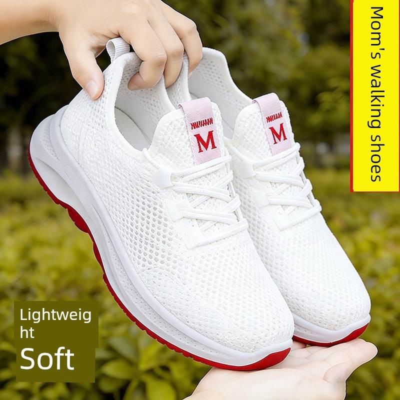 รองเท้า skechers ผู้หญิง วิ่ง ผ้าปักกิ่งโบราณรุ่นใหม่ผู้หญิงรองเท้าตาข่ายระบายอากาศเพื่อการเดินสบายค