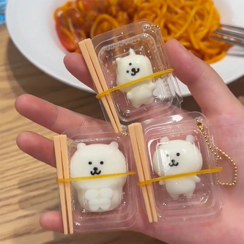 หมีขาวน่ารัก Squishy ของเล่นบีบนุ่มของเล่น Soothing Rebound ความเครียดบรรเทา Props ของขวัญวันเกิดสร้างสรรค์