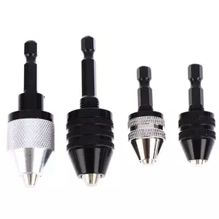 Hot 1/4 Hex Shank Keyless เจาะ Chu Qui เปลี่ยนอะแดปเตอร์แปลงเจาะอะแดปเตอร์.
