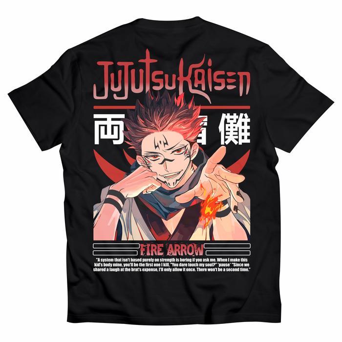 ANIME RYOMEN SUKUNA V2 JUJUTSU KAISEN 022JK- T-Shirt Anime - เสื้อยืด Anime - Cotton Combed Unisex  