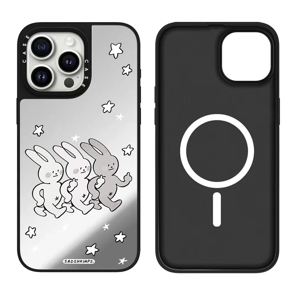 แม่เหล็กสามกระต่ายเคสโทรศัพท์สําหรับ iPhone 17 Pro Max 16 รูปที่ 6