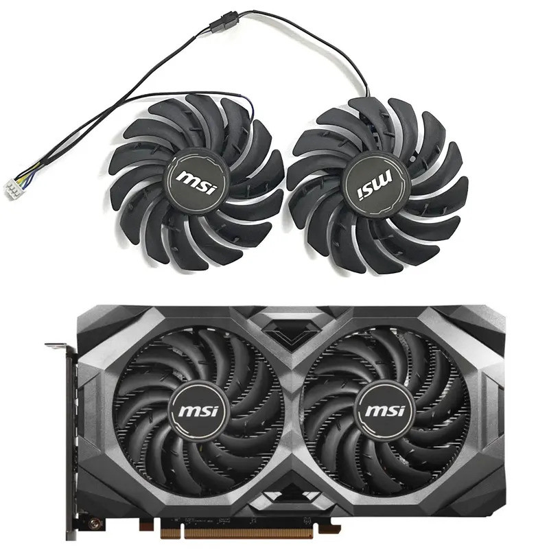 *PLD09210S12HH 4PIN 87MM DC 12V 0.4A RX5600 RX5700 GPU พัดลมสําหรับ MSI RADEON RX 5600 5700 XT MECH 