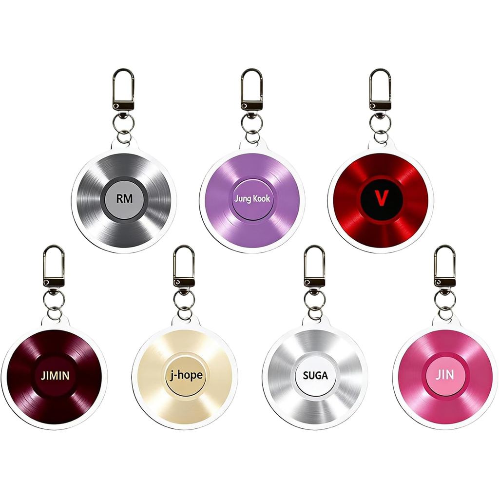 Wolrd Tour Merch พวงกุญแจอะคริลิคแหวน RM Jin Suga J-Hope Jimin V Jungkook คอนเสิร์ตสนับสนุนพวงกุญแจส