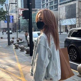 （จัดส่งภายใน24ชม）LUNA GIRL💥แจ็คเก็ตยีนส์สไตล์เกาหลี ✨ สำหรับสาวๆ ที่รักแฟชั่น K-Style