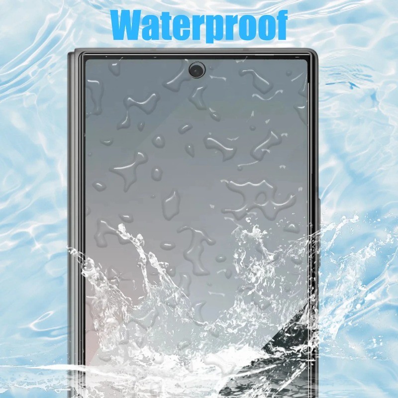 3 in 1 โทรศัพท์พับได้ Oil-Proof Screen Protector สําหรับ รูปที่ 3