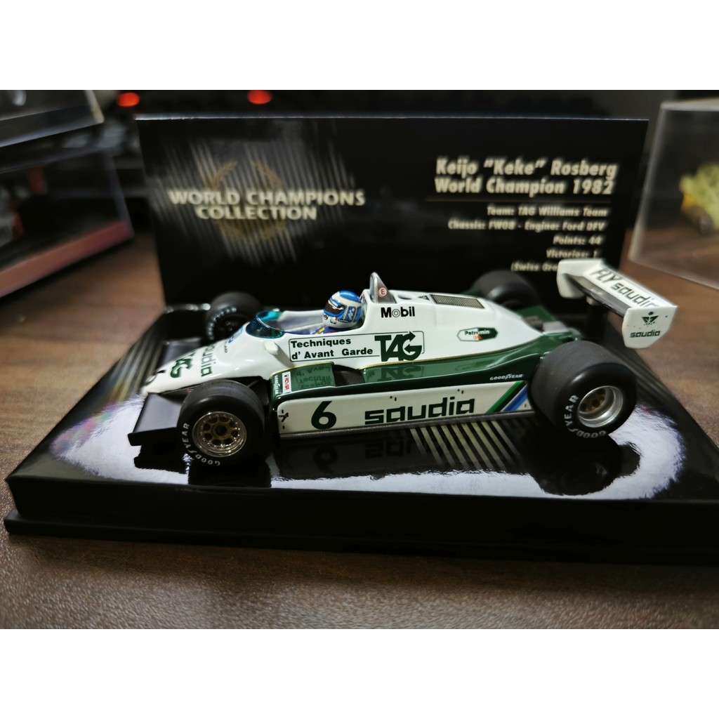 [คลังสินค้าพร้อม 1 ชุด] Mini Cut 1/43 Williams FW08 Cocorosberg 1982 World Championship World Champi