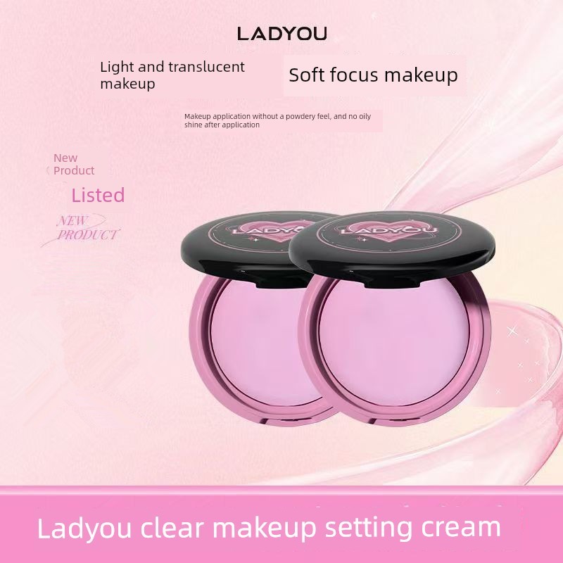 พัฟคุชชั่น พัฟ LADYOU แต่งหน้า Fixing ครีมแป้งฟรียาวนานแต่งหน้า Fixing Powder Soft Light Delicate Pr