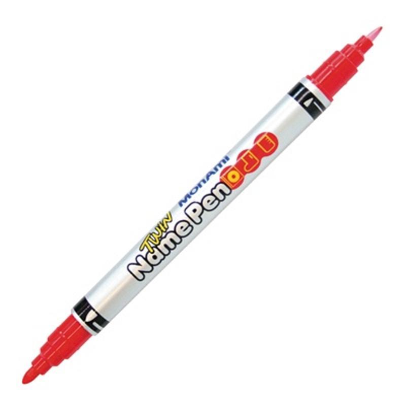 ปากกามาร์คเกอร์ 2 หัว โมนามิ ทวิน เนมเพน R06 สีแดง
