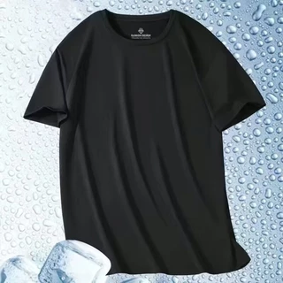 เสื้อยืดระบายอากาศเย็นสบายผ้าไอซ์ซิลค์ แห้งไวใส่สบายไม่ร้อน เหมาะสําหรับทั้งชายและหญิง
