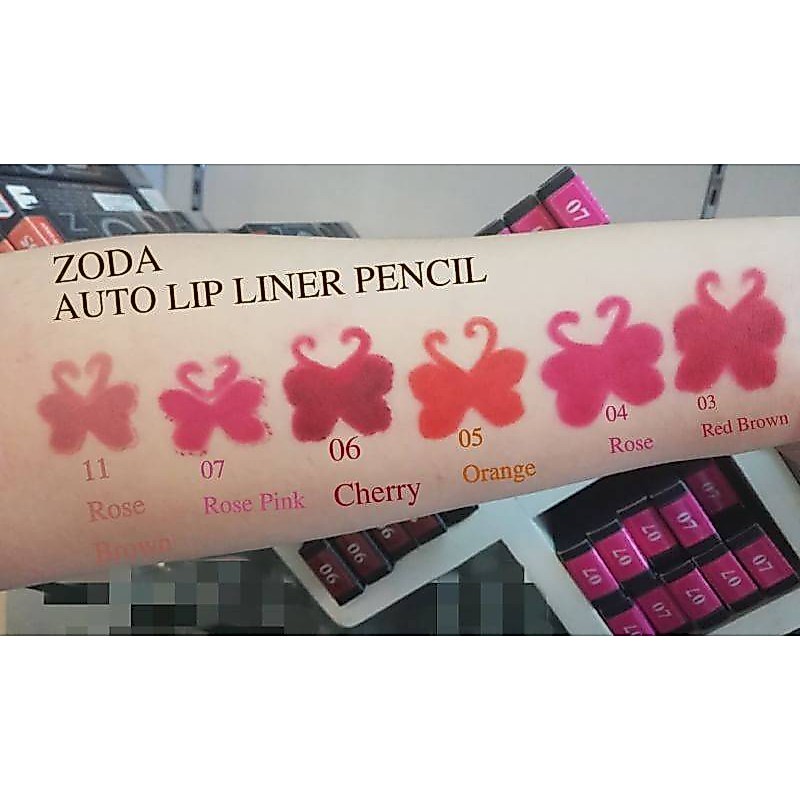 ZODA AUTO LIP LINER PENCIL โซดา ดินสอเขียนขอบปาก แบบหมุน ใช้แทนลิปสติกได้