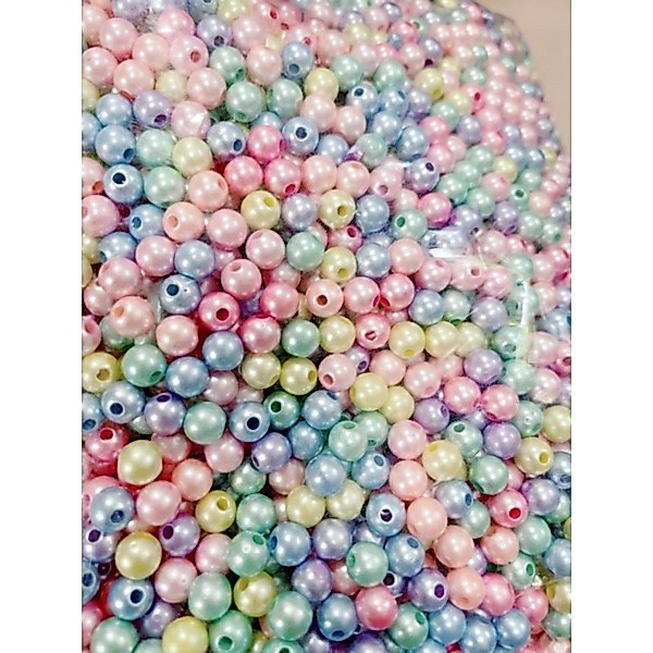 มุก ลูกปัดมุก 6 มิล เกรด AAA คุณภาพดีมาก สีสวย 50 ชิ้น 10 บาท