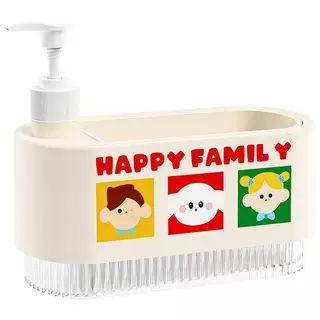 [WLB-t] เครื่องจ่ายสบู่เหลวจานในครัวพร้อมที่วางฟองน้ํา 1PC Multi-use Press Sink Soap Dispenser สําหรับจานผงซักฟอกห้องครัวเหลวใหม่