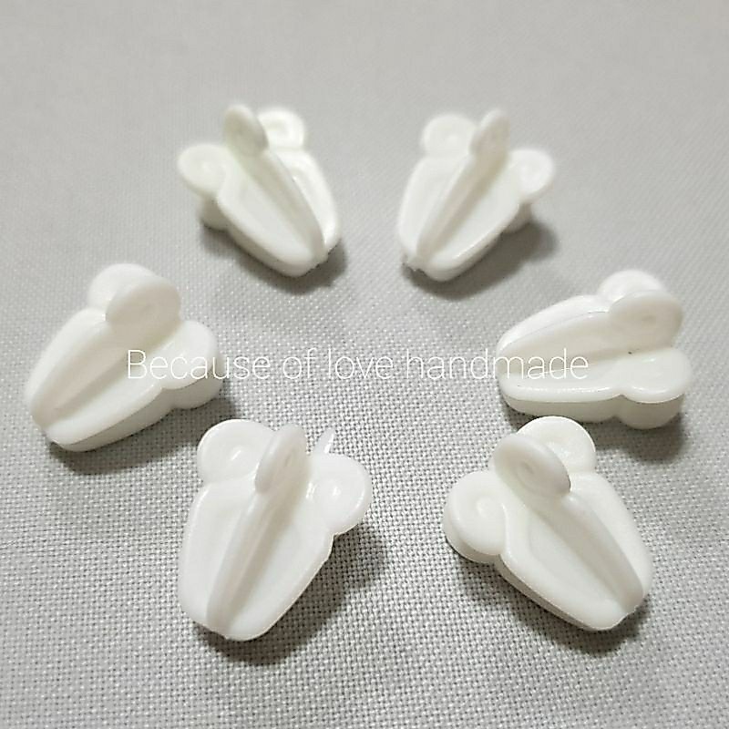 ดอกรัก ดอกรักพลาสติก (100 ชิ้น) ดอกรักปลอม สีเขียวอ่อน