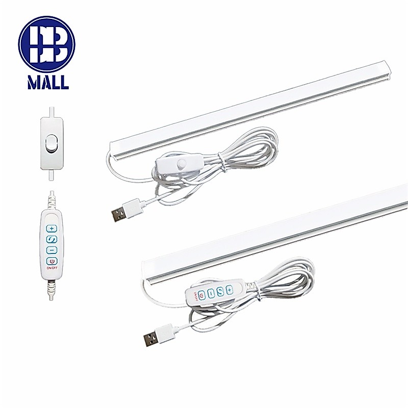 หลอดไฟ USB 5V 35CM 45CM ดวง ใช้ไฟ พอร์ต USB ใช้ร่วมกับ Powerbankได้ Mobile USB Tube(คนโทนสามสี)