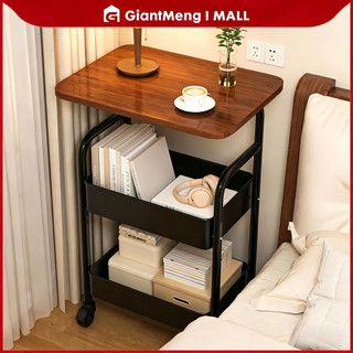GiantMeng-Rak Troli Susun Serbaguna Rak Penyimpanan Kamar Tidur Dengan Roda Rak Ruang Tamu Rak Kamar Mandi Rak Dapur Baja Anti Karat Minimalis