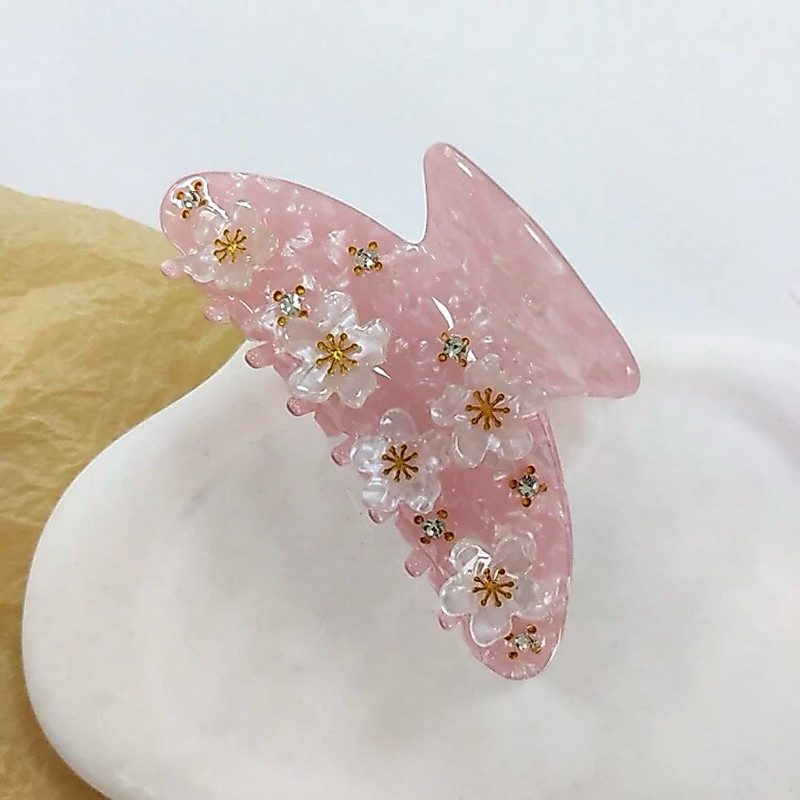 (🔥พร้อมส่ง น่ารักมาก🔥)🌸 𝐏𝐢𝐧𝐤 𝐒𝐚𝐤𝐮𝐫𝐚 𝐇𝐚𝐢𝐫 𝐂𝐥𝐢𝐩🌸หนีบแน่นมาก💗🎀