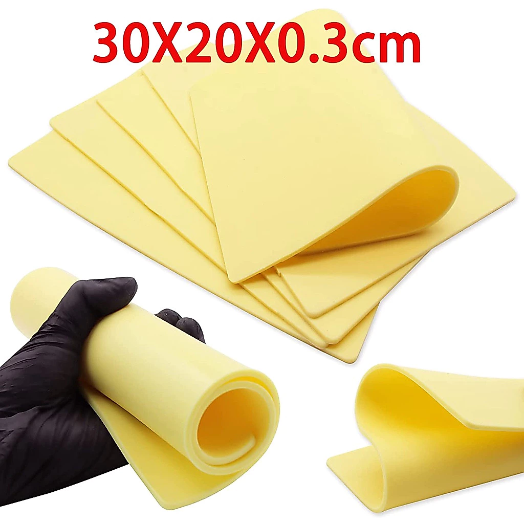 5/15/20pcs 30x20x0.3 ซม. เปล่า หนา สัก ฝึก ผิว ซิลิโคน สองด้าน ขนาดใหญ่ รอยสัก หนังปลอม สําหรับแต่งหน้าถาวร