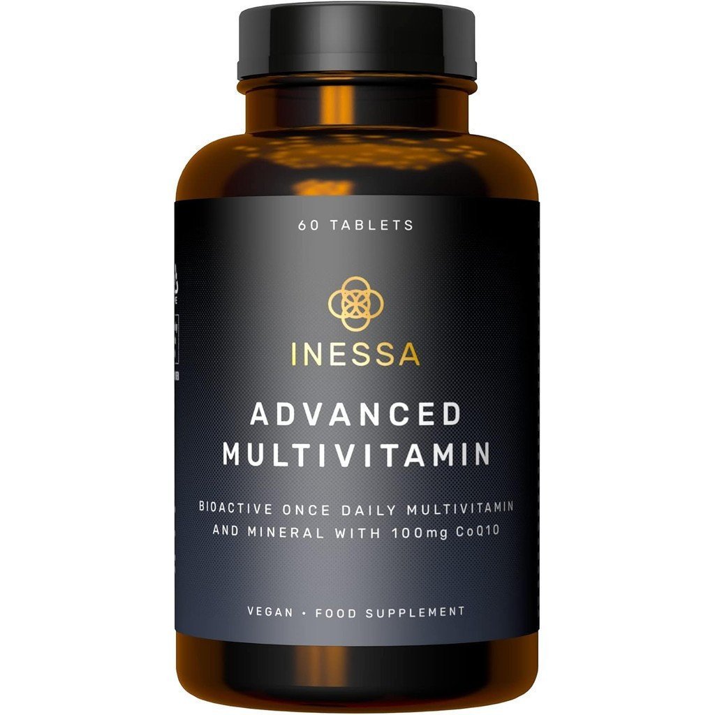 Inessa Multivitamin ประกอบด้วย Coenzyme Q10 100mg, วิตามิน D3 2000 IU, K2 100mcg, B Family Multivita