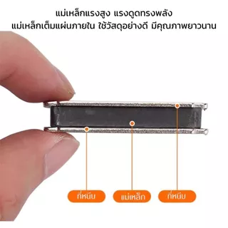 แม่เหล็กติดบานประตู Door Magnet แม่เหล็กประตู สีเงิน ขนาด 45MM / 53MM / 70MM ตัวดูดประตูแม่เหล็ก