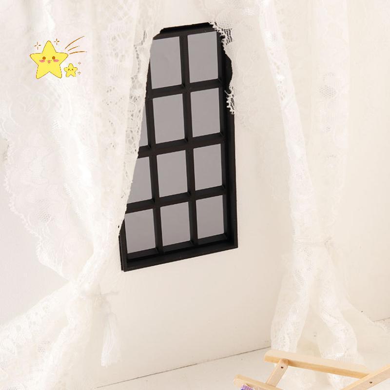 [JBTH] 1/12 Dollhouse Simulation Wood Window Frame Model Dollhouse Furniture Dolls House Micro Scene