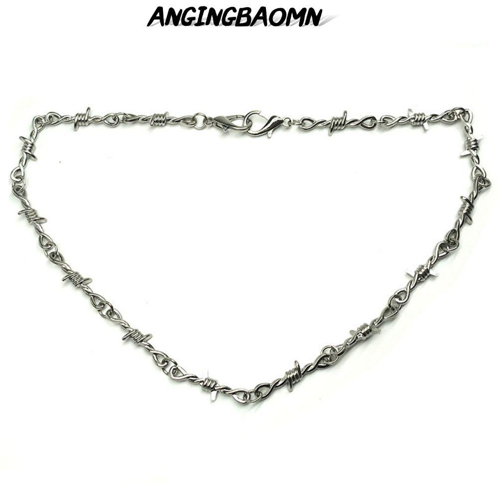 ANGINGBAOMN ยาวเอว CHAIN, Thorns ลวดโลหะกางเกง,แฟชั่น Grunge Goth Hip Hop Punk สร้อยคอผู้หญิงผู้ชายกางเกงยีนส์อุปกรณ์เสริม