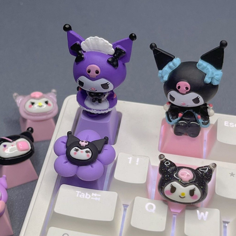 DIY Keycap Replacement Anime Pink Mechanical Keyboard Keycaps Personalized 3D blind box Keycaps