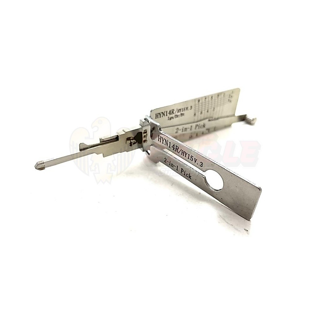 Lishi HYN14R HY15 V3 IGN จุดระเบิด 2-in-1 Pick & ถอดรหัส 10 พิน