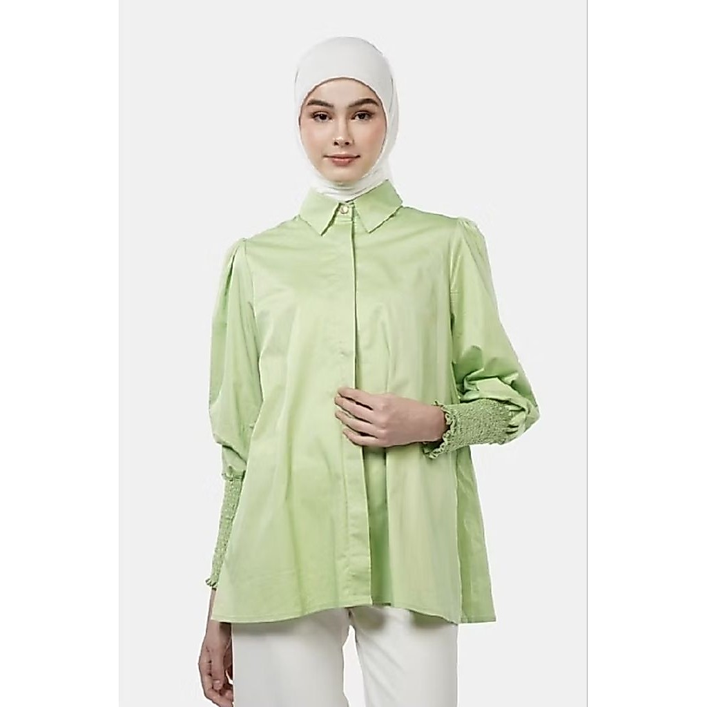 เสื้อสม็อค Nada Puspita napus Giselle สีเขียว L