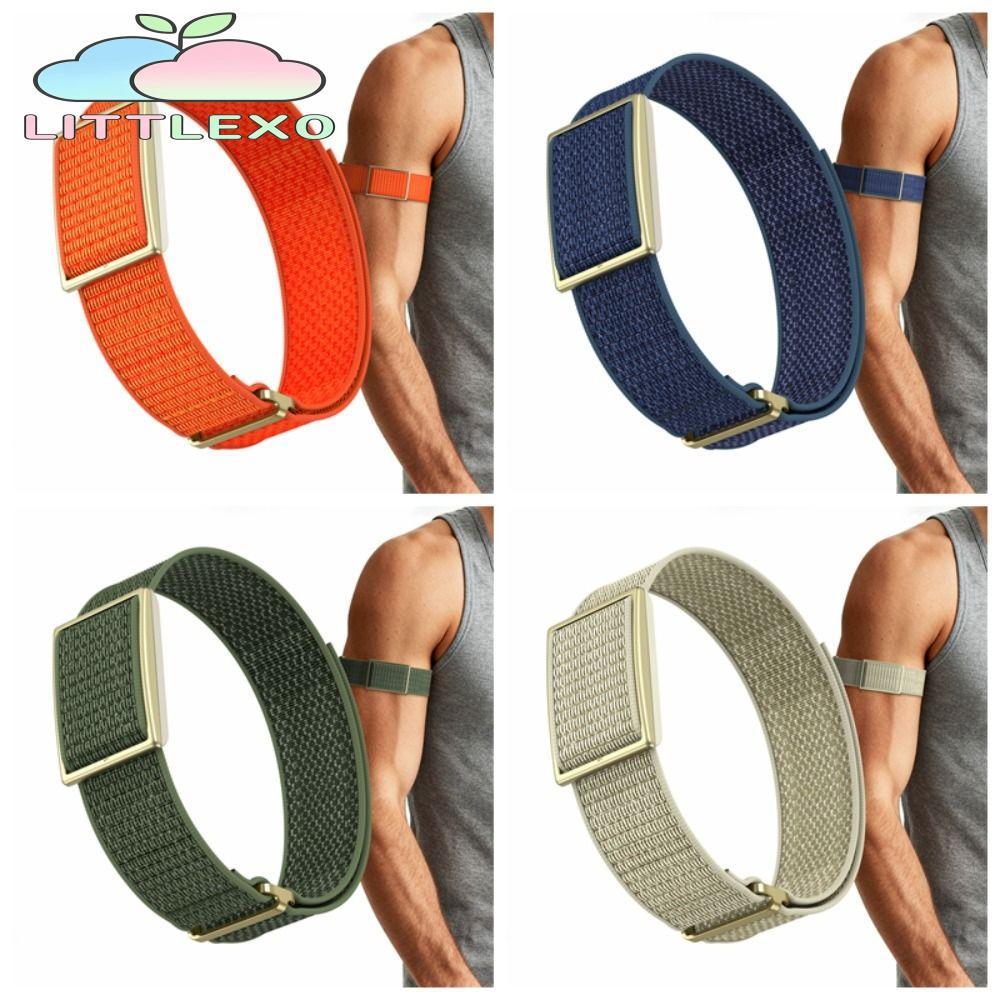 LITTLEX Fitness Tracker สายรัด,ปรับ 22 มม.กีฬา,ห่วงออกแบบBreathableไนลอนBicep BandสําหรับPolar Loopสําหรับผู้ชายผู้หญิง