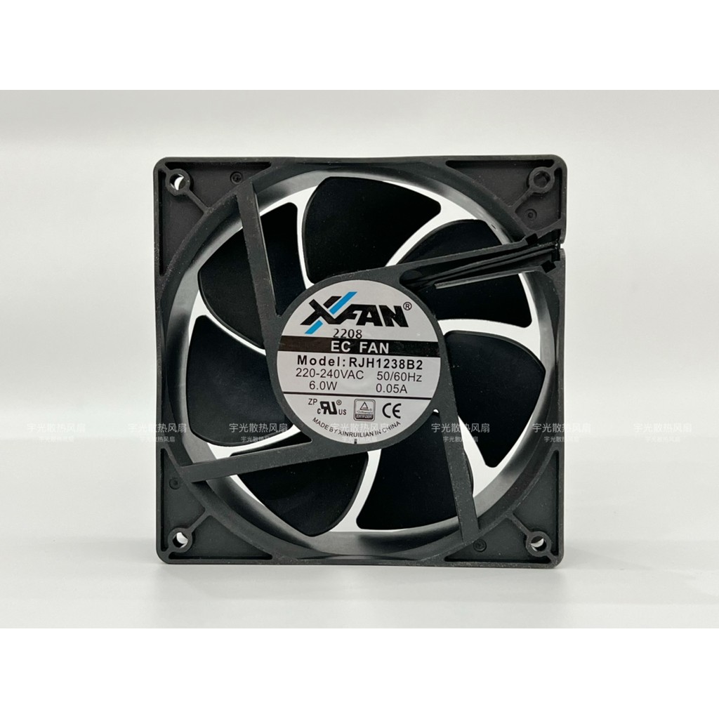 ของแท้ Xinruilian RJH1238B2 12038 220-240VAC 6W 0.05A พัดลมระบายความร้อน AC