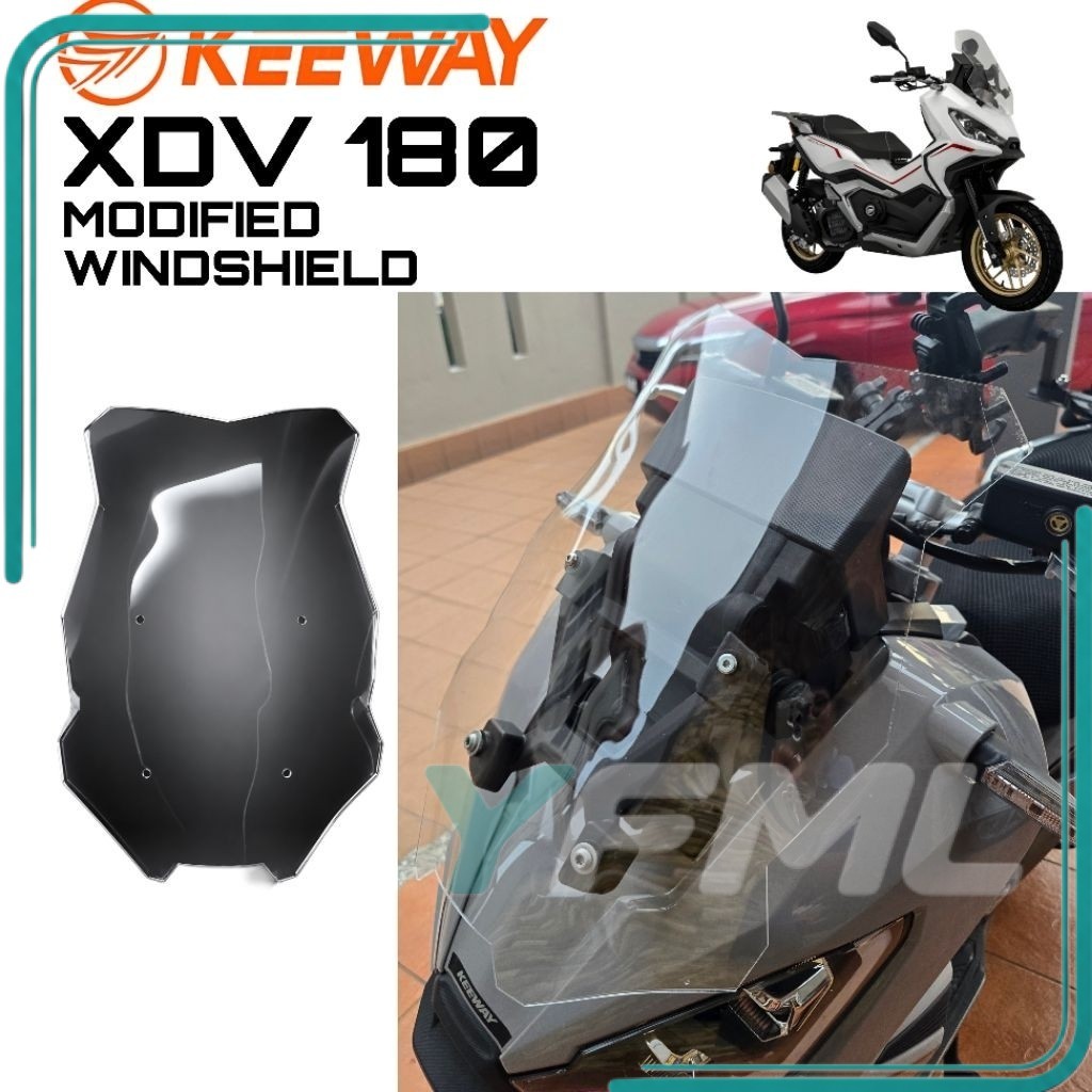 WINDSHIELD KEEWAY XDV180 XDV 180 EVO ดัดแปลง WINDSHIELD อุปกรณ์เสริมอุปกรณ์เสริม MODIFY