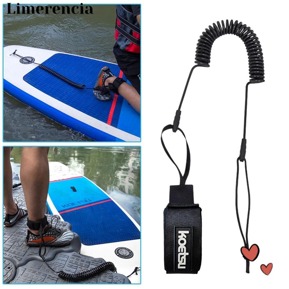 LIMERENCIA Surfing Safety Hand Rope, TPU Surfing Stand UP Sup Board Foot Leg Rope, Practical Elastic
