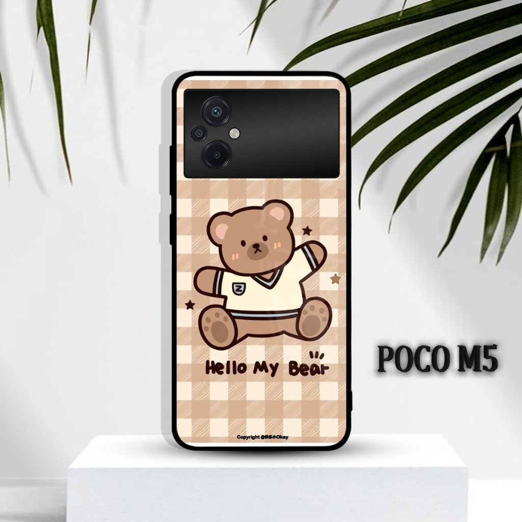 [AN05] SOFTCASE HARDCASE GLOSSY SHINY XIAOMI POCO M4 PRO - POCO M5 PREMIUM QUALITY LUCKY BEAR MOTIF