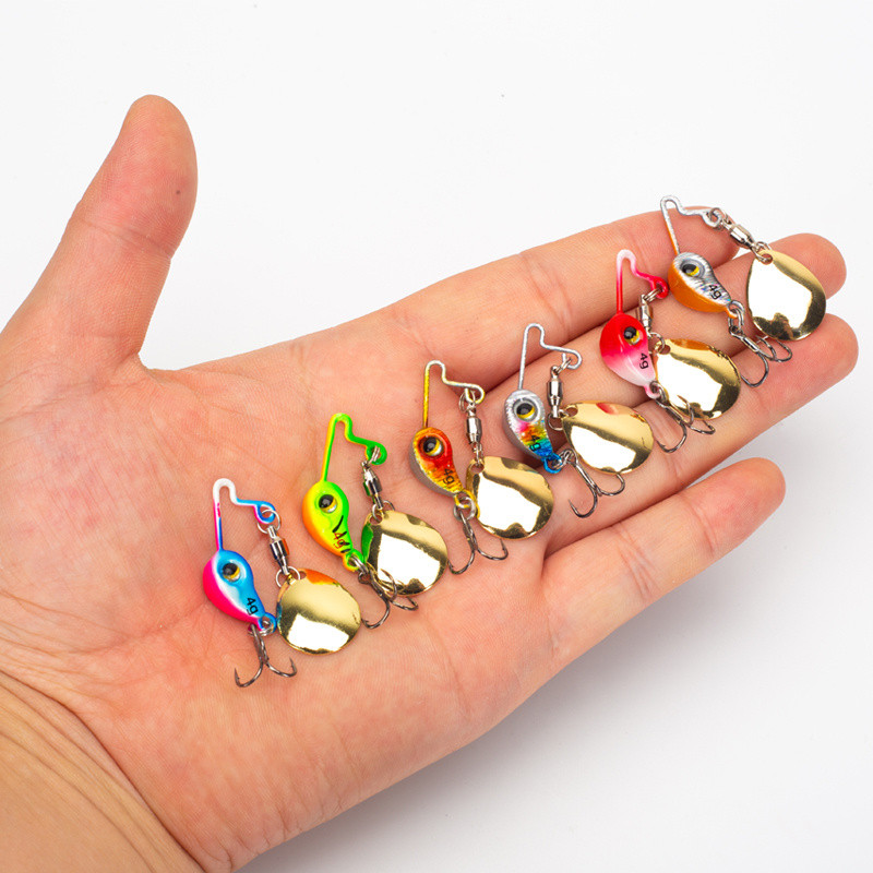 Micro Objects VIB Composite Sequins 4g/8g ชุดล่อเหยื่อปลาสำหรับปลากระพงน้ำจืด แบบยกปากม้าหางแดง