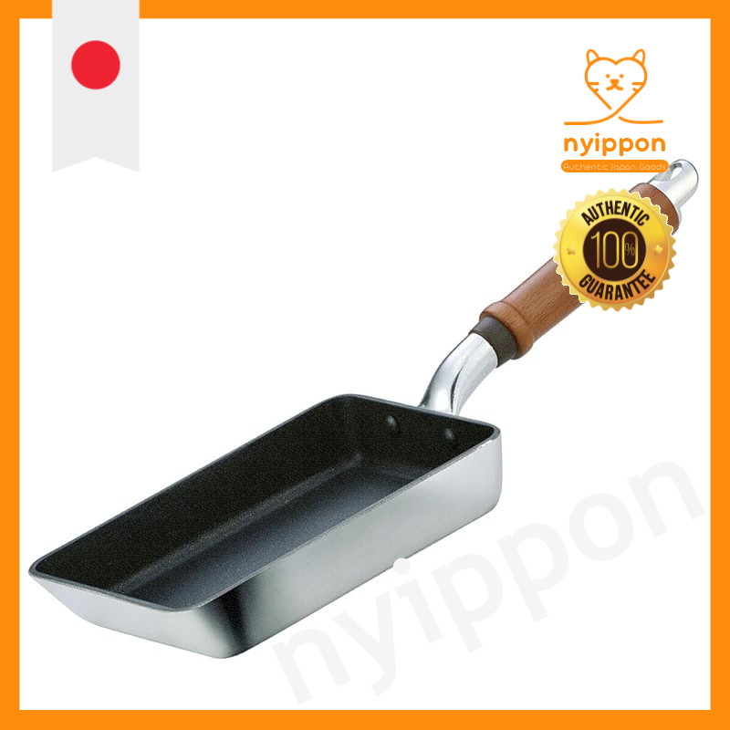 Hokuriku Aluminum Tamagoyaki Pan 13×19cm Lightweight Gas Stove Made in Japan Deep Lightweight Unifor
