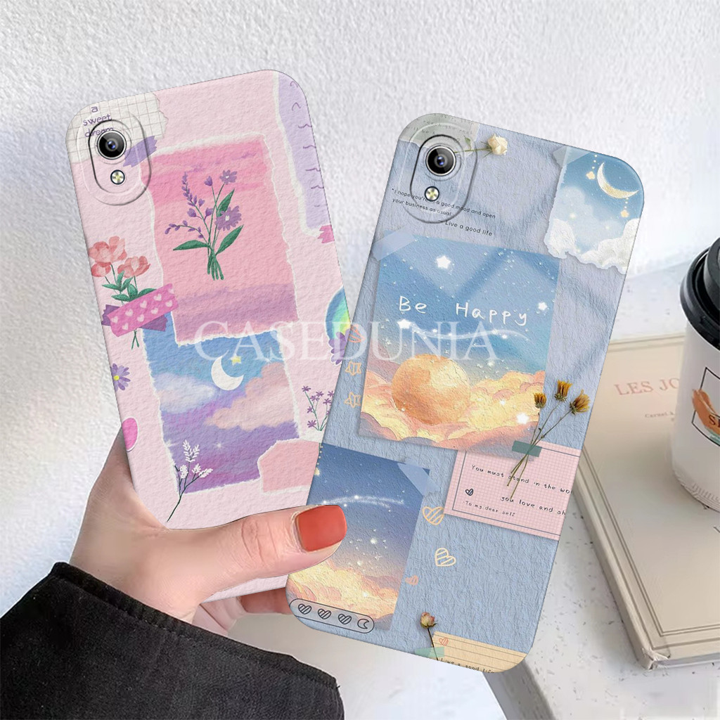 Vivo Y91c Y1s Y71 Y71i Y53 Y16 Y19 Y81 Y83 Finger Case - Motif 4est3tic - Softcase - Bumper Al Type