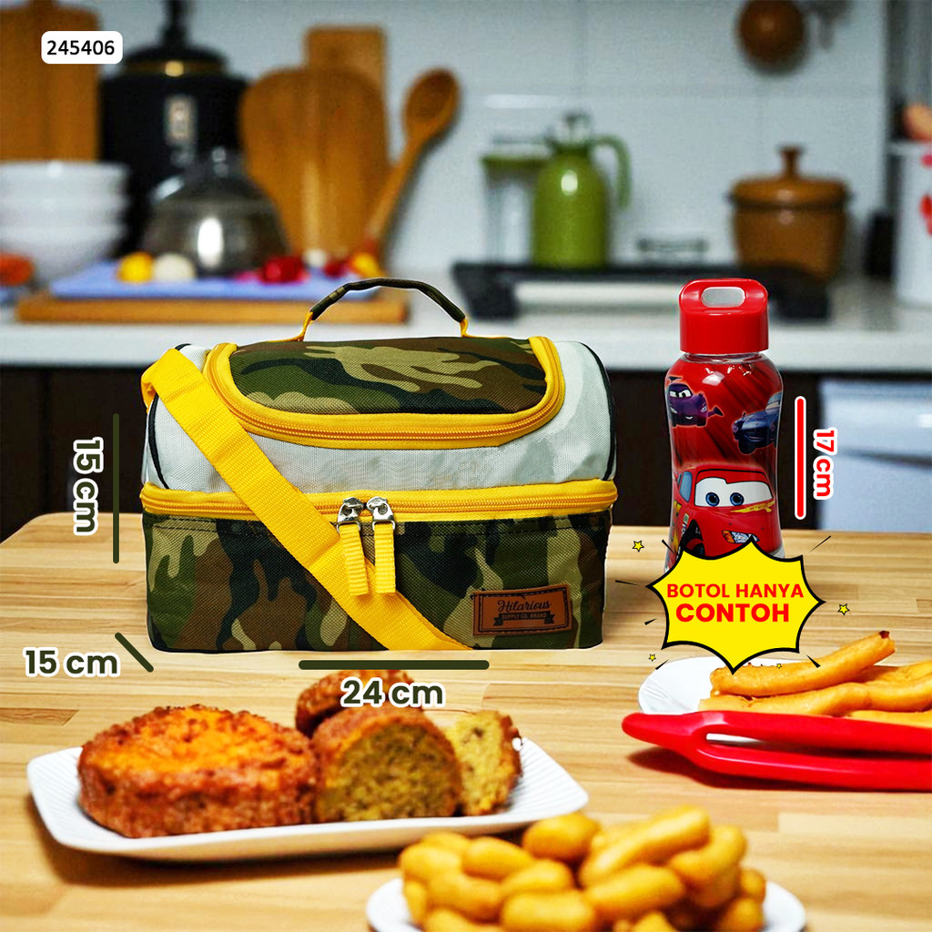 Army Motif Lunch Bag / Childrens Lunch Bag / Lunch Bag (CUSTOM NAME) / Double Lunch Bag 245406