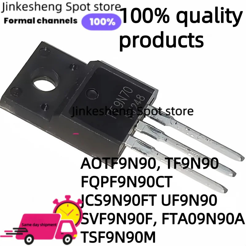 1-5PCS AOTF9N90 TF9N90 FQPF9N90CT JCS9N90FT UF9N90 SVF9N90F FTA09N90A TSF TSF9N90M TO220F ทรานซิสเตอ